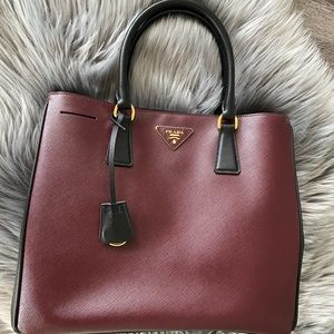 Prada saffiano gardeners tote bag